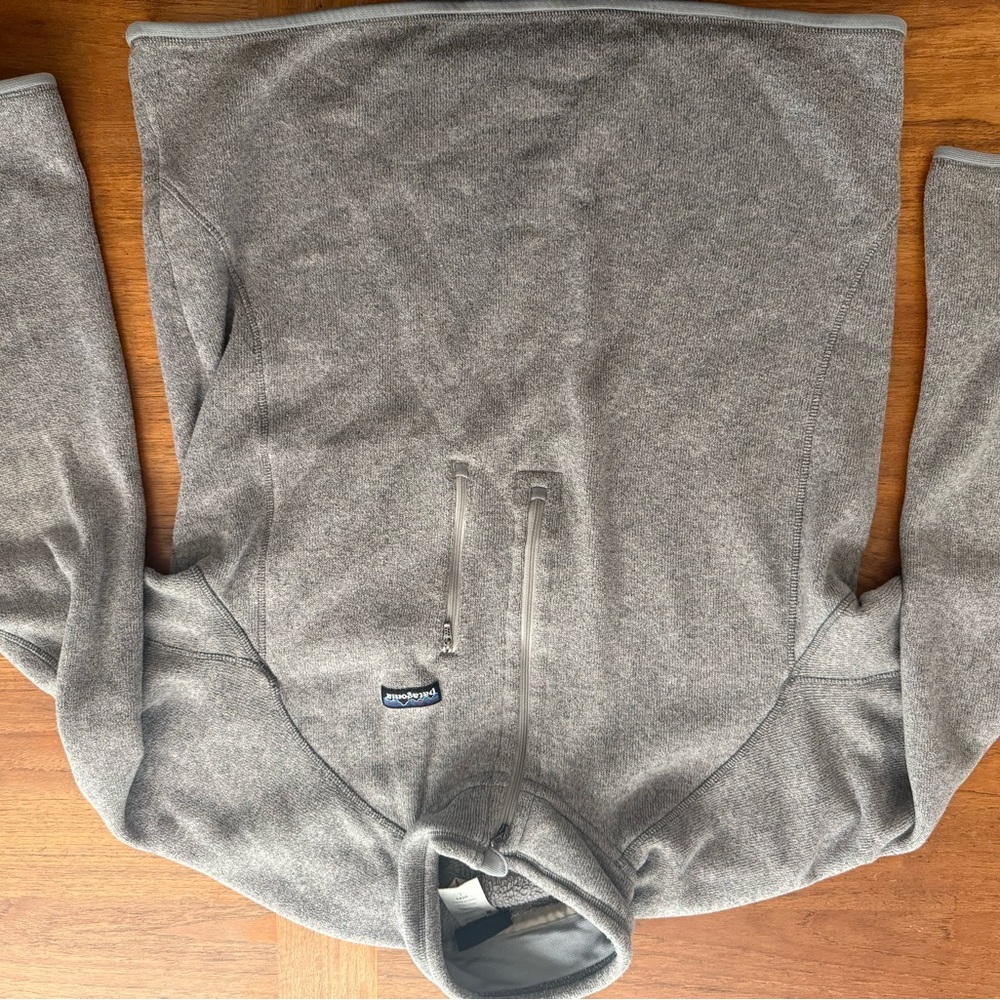 Patagonia Gray Zip Up Sweater